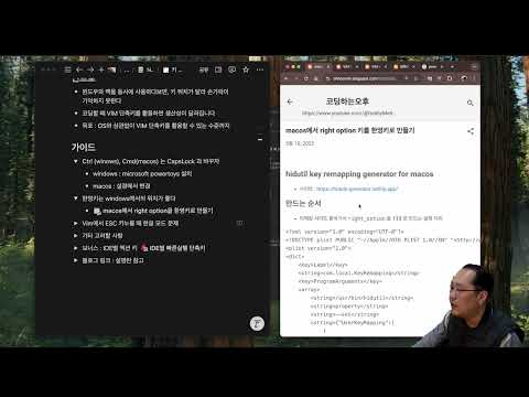 키 매핑 가이드 : 윈도우와 맥을 오가며 개발하는 분들을 위하여 #vim #esc #한글