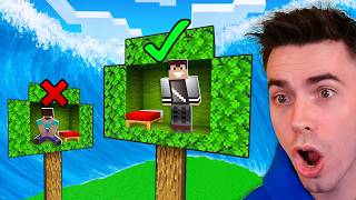 DOMEK NA DRZEWIE vs TSUNAMI w Minecraft!