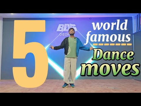 5 world famous Easy Dance Moves | You Should Learn | Footwork | Shuffle | afro |