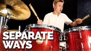 Journey - Separate Ways (Worlds Apart) Drum Cover age 14
