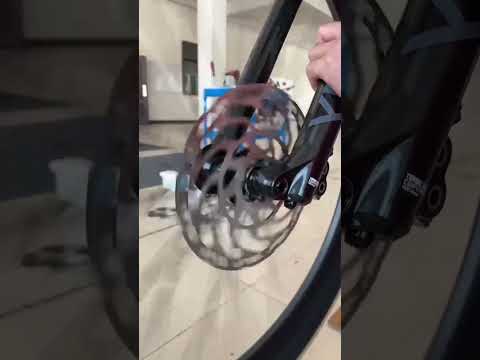 Debugging brake disc，adjust gently😀 #freybike #emtb #outdoors #ebike #magurabrakes
