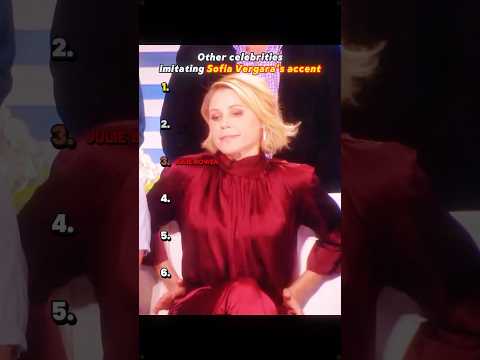 They do their best Sofia Vergara impression #SofiaVergara #Accent #celebrity #impression #funny