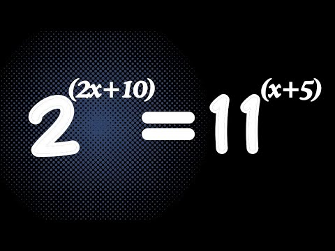 Simple exponential equation | 4^(2x+10) =11^(x+5)