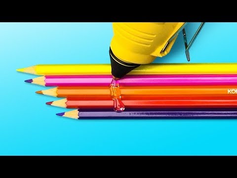 12 CHOSES SYMPAS À FAIRE AVEC UN PISTOLET À COLLE POUR LES ENFANTS