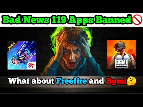 Govt Bans 119 Apps🚫 What about FREEFIRE MAX and BGMI🤔