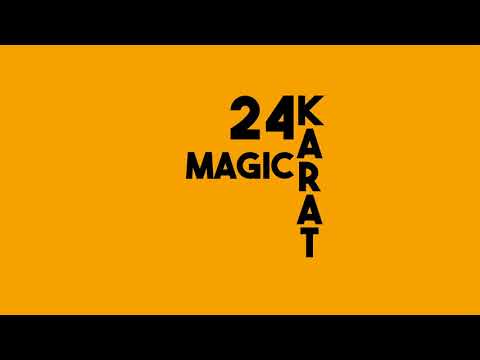 Bruno Mars-24k magic (Kinetic Typography)