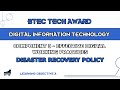 Disaster Recovery Procedures and Policies