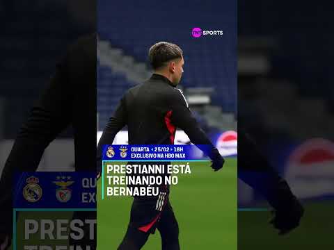 Acusado de racismo por Vini Jr, Prestianni chegou no Bernabéu para treinar com o Benfica #shorts