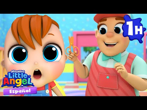 Bebé Juan va a cortar su cabello💈💇| Canciones Infantiles con Bebé Juan🎵| Little Angel Español