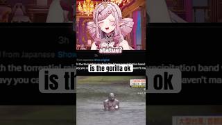 What is this gorilla doing in the water