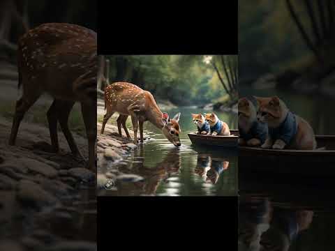 boating adventure #cat #viral #cute #catlover #animal #shorts #ai #fyp
