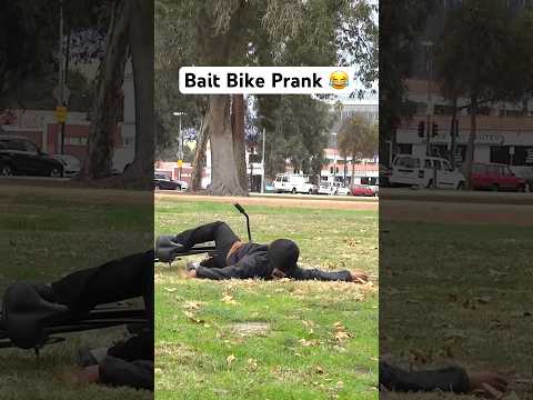 Bait Bike Prank 😂 #Shorts #Pranks #joeysalads