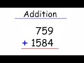 Addition Concepts and Techniques
