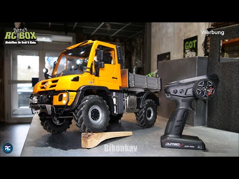 Unboxing Amewi Trade GmbH Mercedes-Benz Unimog implement carrier 4WD 1:10