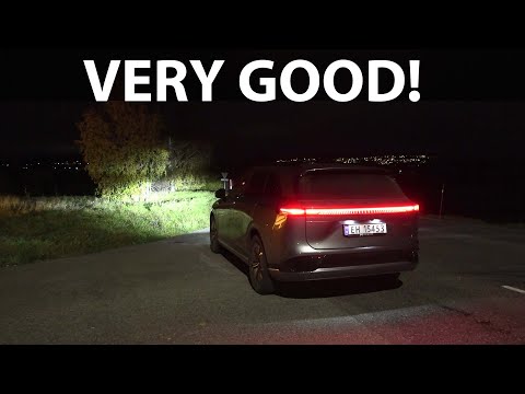 Xpeng G9 headlights test