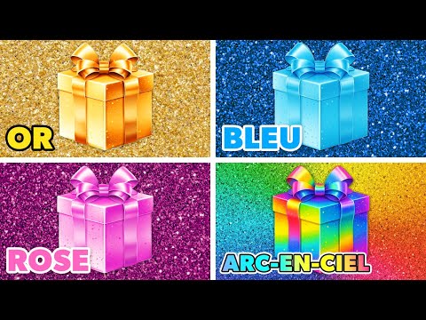 Choisis un CADEAU...! 🎁 Or, Bleu, Rose ou Arc-en-ciel ? 🌈💙🎀💛 Es-tu une Personne Chanceuse ?