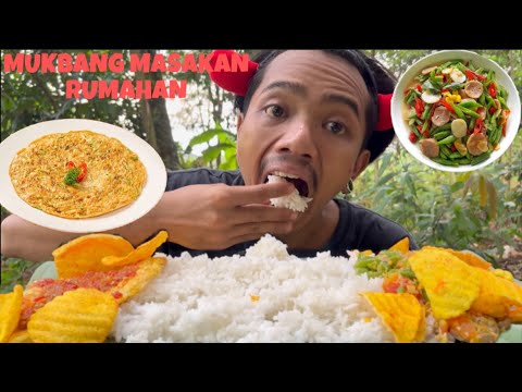 MUKBANG TELUR DADAR+SAYUR BONCIS.!!ALA ALA ANAK KOSAN..??