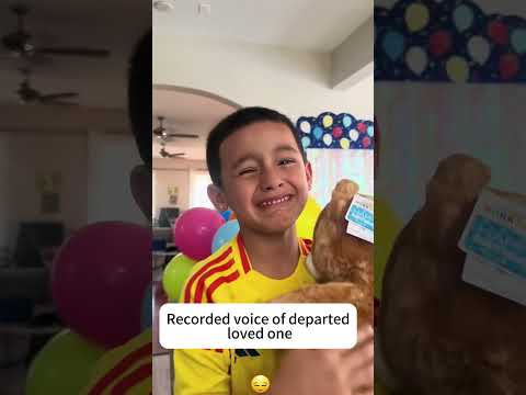 When technology helps you hug someone who’s gone… this doll holds their voice. 💖 #TechMemory#hug