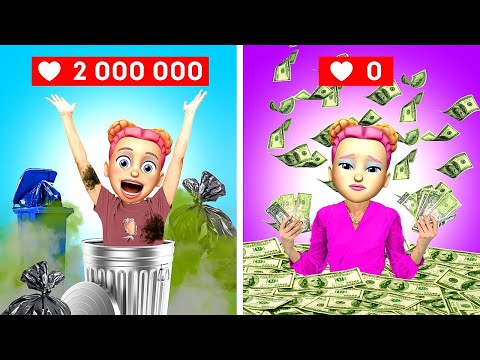 BROKE POPULAR VS RICH UNPOPULAR PRINCESS | Lucky VS Unlucky - Funny moments by La La Life Emoji