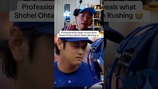Professional lip reader reveals what Shohei Ohtani said to Dalton Rushing😭 #mlb #dodgers #baseball