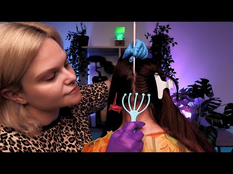 A Real Person ASMR Scalp Check & Treatment