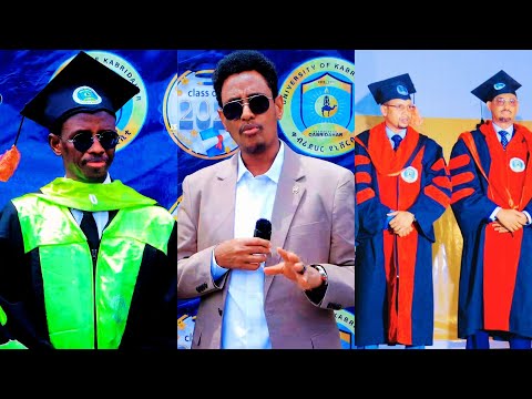 Eng. Abdifetah Rabi Madaxweynaha Jaamacadda Qabridahar oo Fariin Cajiib ah u diray Ardayda UoK...