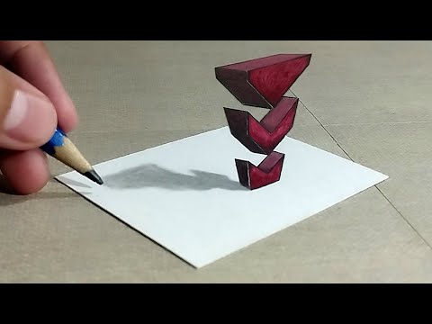 Como Dibujar 3D ⭐ dibujando formas geométricas en 3d - ARTE Fácil