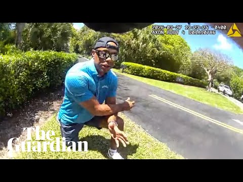 Bodycam footage shows moment Tiger Woods is arrested for DUI