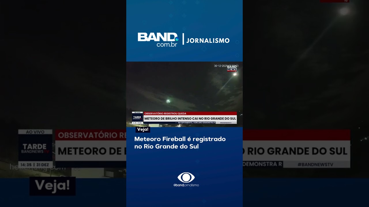 Meteoro Fireball é registrado no Rio Grande do Sul