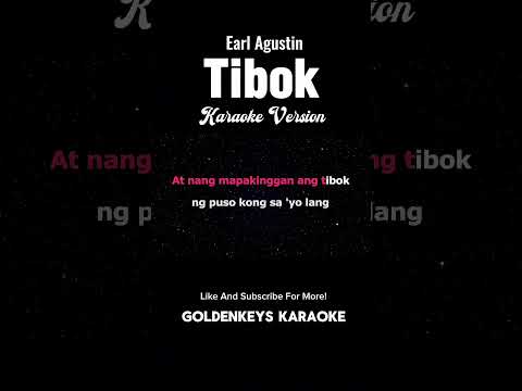 Tibok – Earl Agustin (High Quality Karaoke) #goldenkeyskaraoke #karaokesongs
