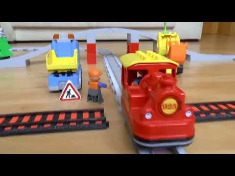 Поезда мультики про машинки игрушки и паровозики: Перекресток