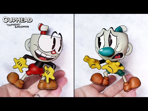 Making Cuphead & Mugman Sculptures Timelapse [The Cuphead Show] - Netflix Friday Night Funkin'