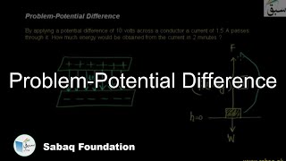 Problem-Potential Difference