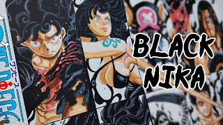 Sun God Nika Black Version | Drawing StrawHat Crews | One Piece