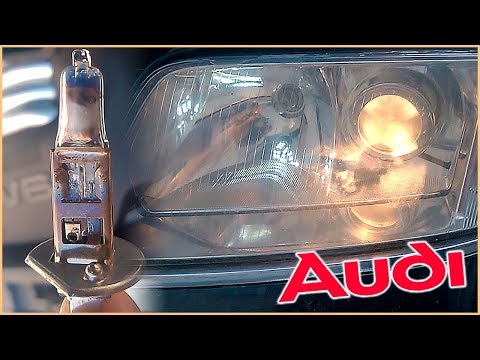Замена лампы ближнего света Ауди А6 C5