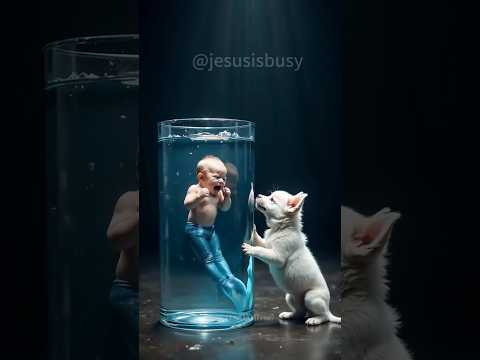 🐕 Dog Saves The Merman 🧜 Baby For Love Jesus #shorts #viralvideo #animation #ai