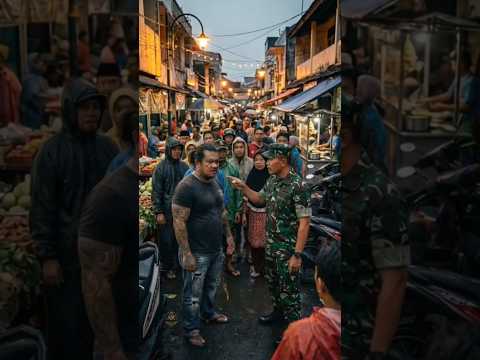 teguran keras TNI untuk preman yang memungut uang keamanan kepada pedagang kaki lima ‼️#shorts