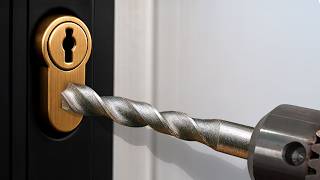 I Tried Drilling a Lock and This Happened! (How I Opened a Locked Door Without a Key)