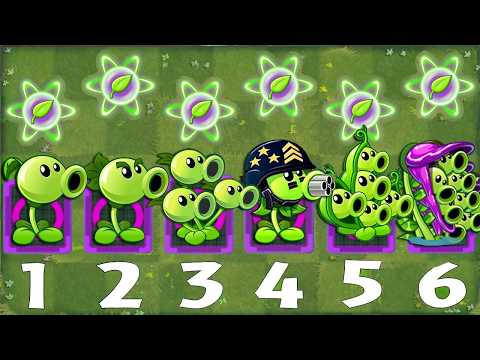 Random 24 PEA Plants Max Mastery Vs All Zombies - Who Will Win? - Pvz 2 Plant vs Plant