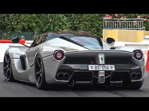 Beautiful Ferraris in Monaco (2024) 3x LaFerrari, Enzo, Monza SP2, F12 TDF and more...