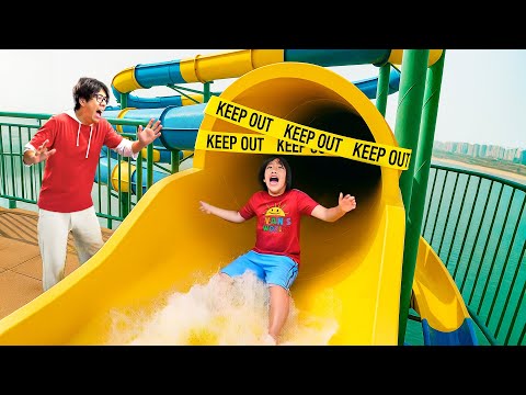 Ryans World DIED on the BANNED Waterslide!
