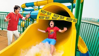 Ryans World DIED on the BANNED Waterslide!