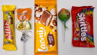 Satisfying Video l How to unpack Rainbow Lollipops and Chupa Chups Chocolate Surprise Cutting ASMR