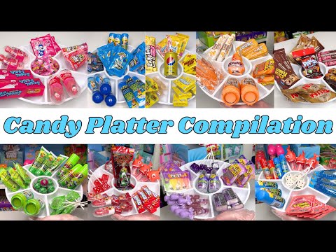 Candy Platter Compilation 🍬🍭🍫 Satisfying ASMR 🩵