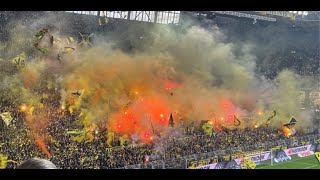 BVB Dortmund Derbysieger 2022 / BVB Fans Stimmung Pyro / BVB Dortmund - S04 (1:0)