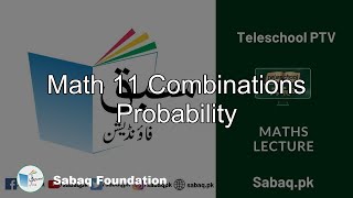Math 11 Combinations
Probability
