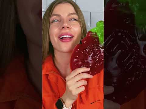 تحدي الغذاء الحقيقي مقابل الصمغ 🍓