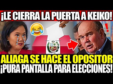 ¡GUERRA POLÍTICA! LÓPEZ ALIAGA LE CIERRA LA PUERTA A KEIKO