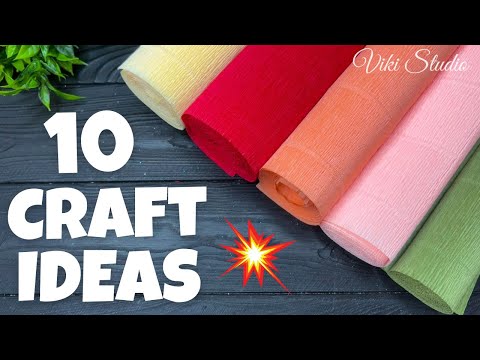 10 IDEAS 💥 Crepe Paper Decoration Ideas Crepe Paper Flowers