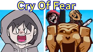 FNF CRY OF FEAR (Vs. Sawrunner, Book Simon + Ending) Funkin' Night in Fear DEMO (Horror Game)